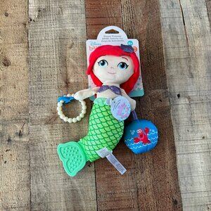 Disney Baby Ariel Activity Plush Toy - Perfect For Teething & Cuddling